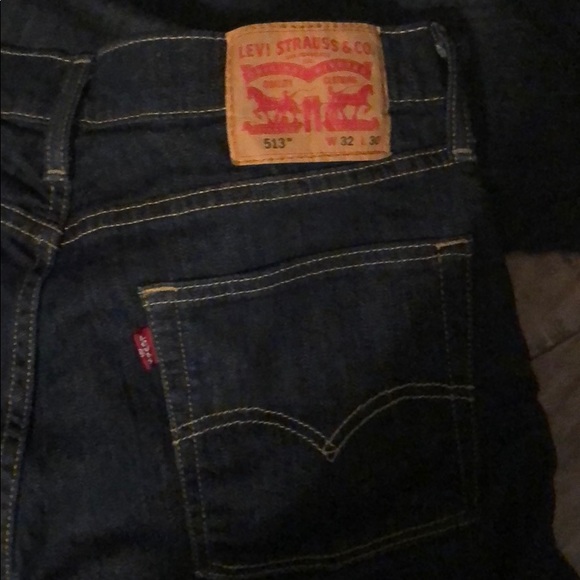 Men’s W32 L30 Levi dark wash straight jeans - Picture 4 of 4